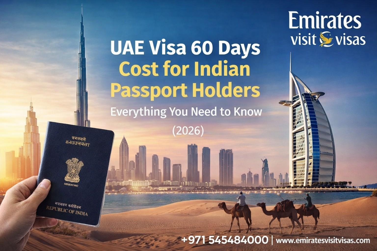 Dubai 60 Days UAE Visa Price for Indian Passport Holders in 2026
